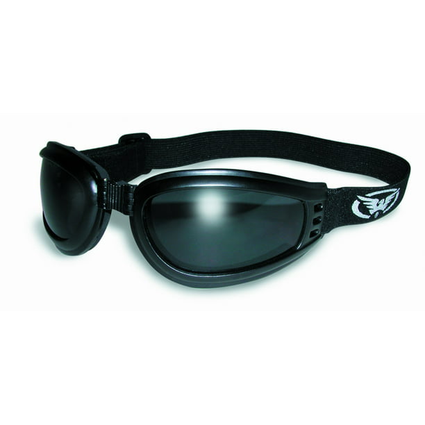 Red Baron Motorcycle/aviator Goggles Googles Day Night Smoke and Clear With Carry Pouch Bags 